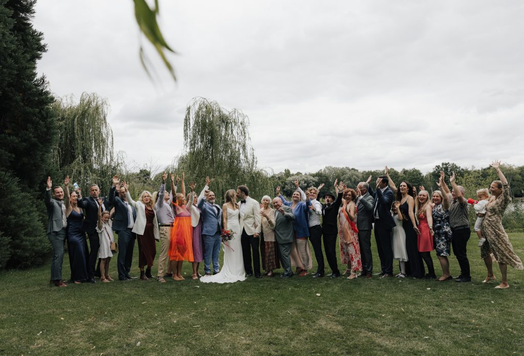 Ein ungestelltes Gruppenfoto.